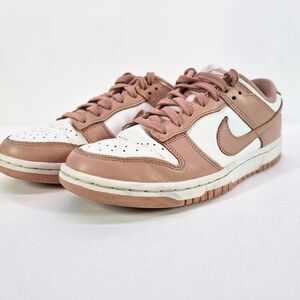 Nike Dunk Low Rose Whisper Women’s Size 8 Pink White DD1503-118 Sneakers